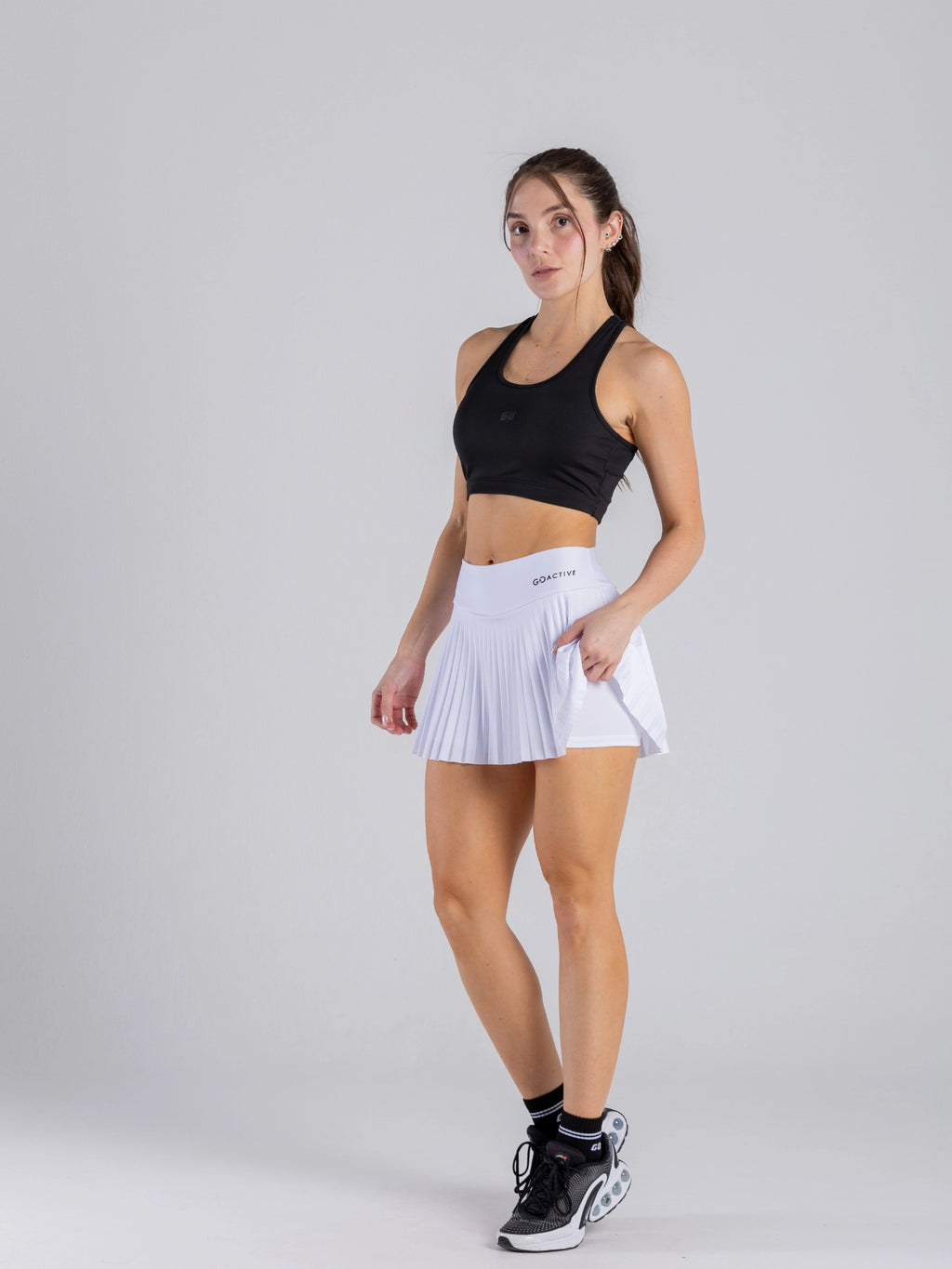 FALDA PLISADA BLANCA