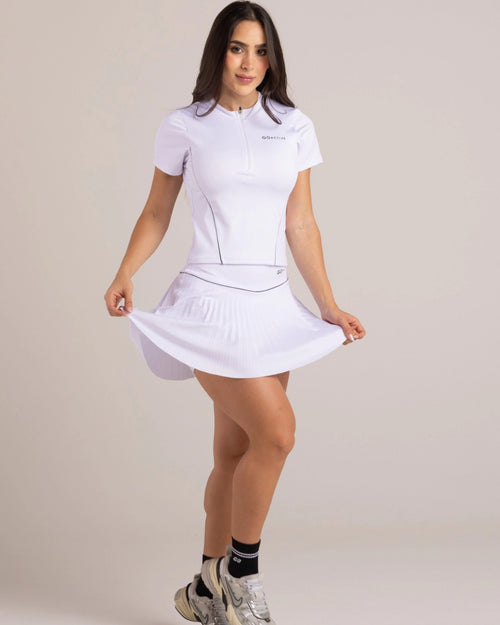 CAMISETA CREMALLERA BLANCO