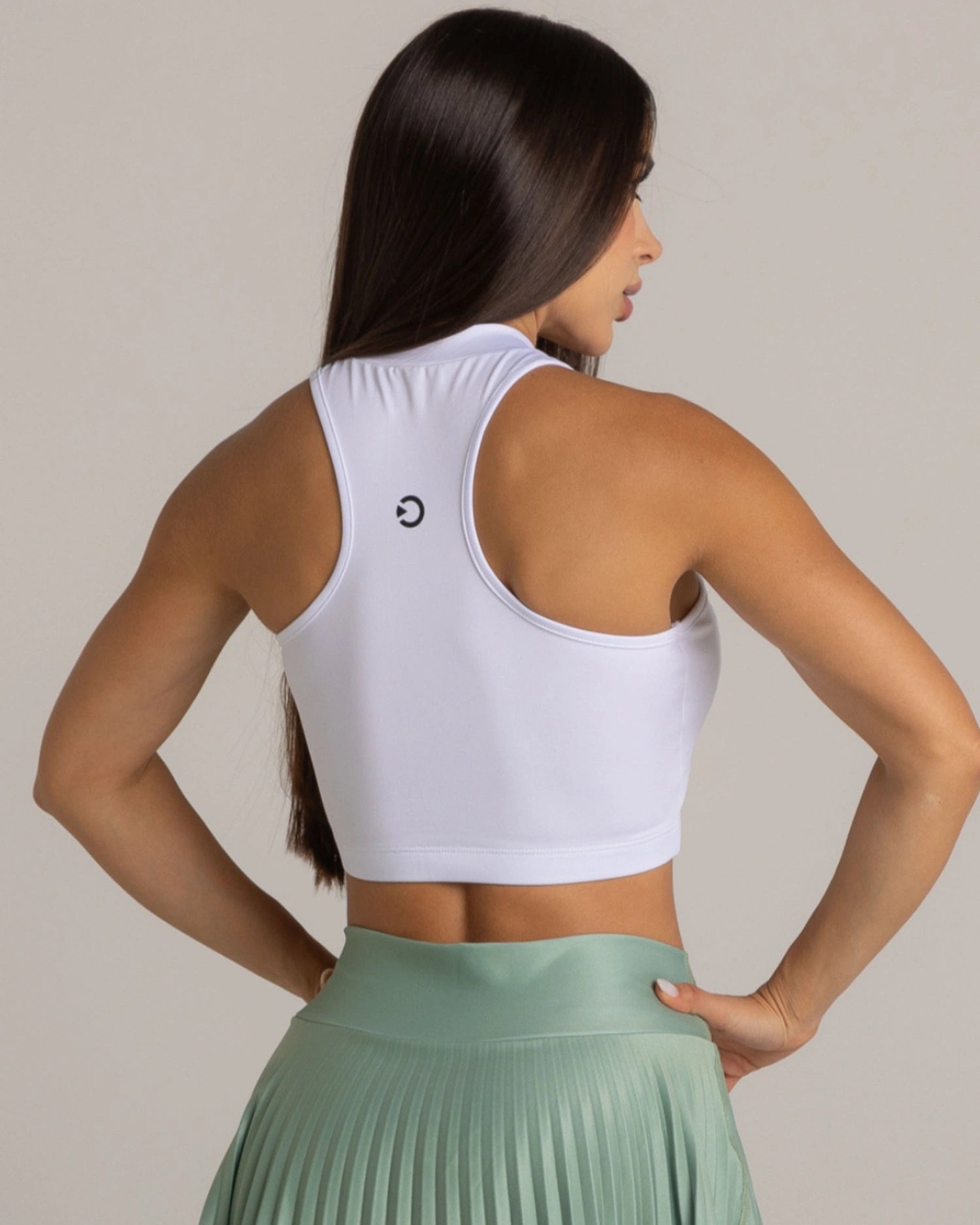 TOP CREMALLERA BLANCO