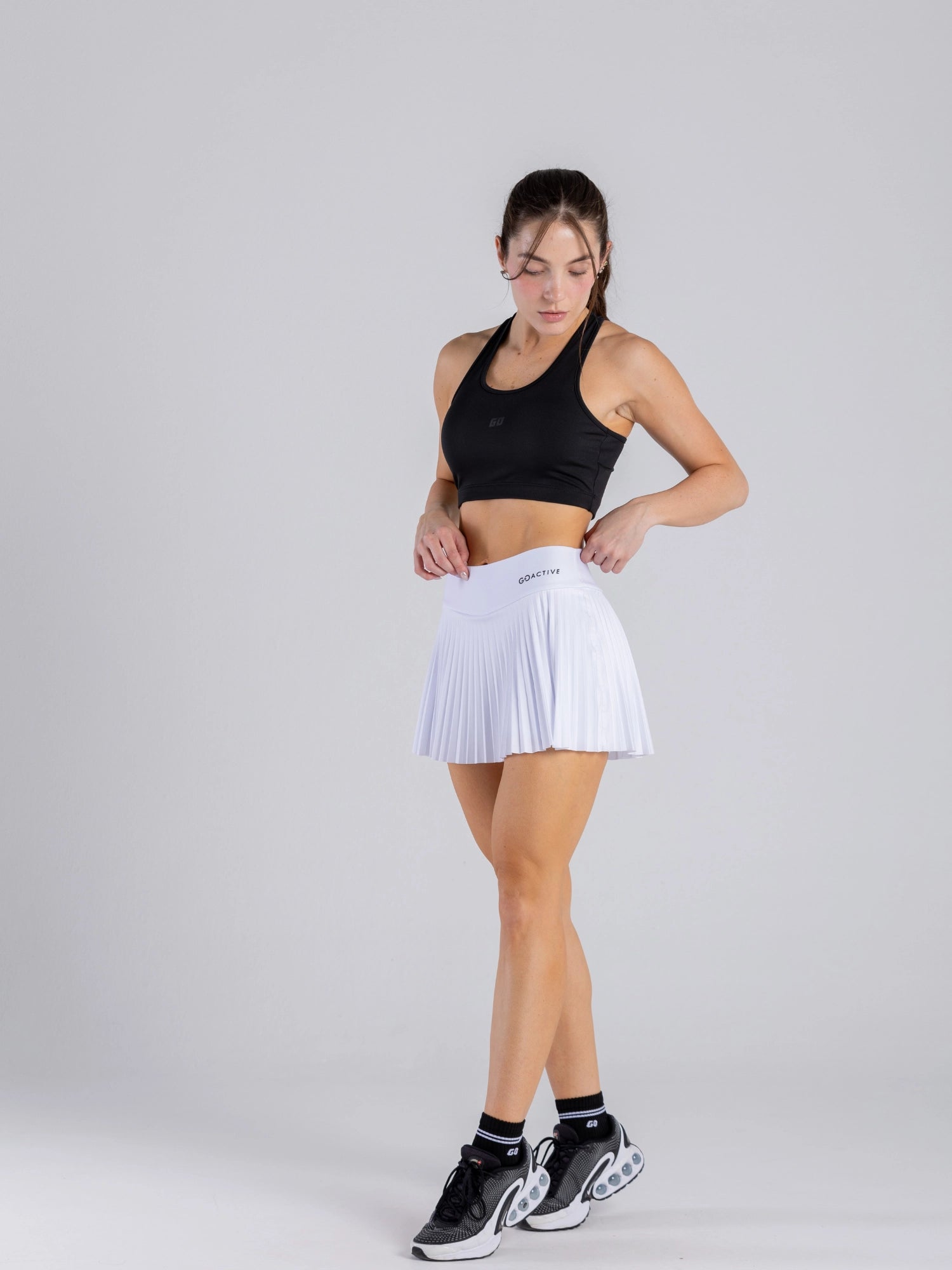 FALDA PLISADA BLANCA