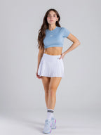 FALDA PLISADA BLANCA