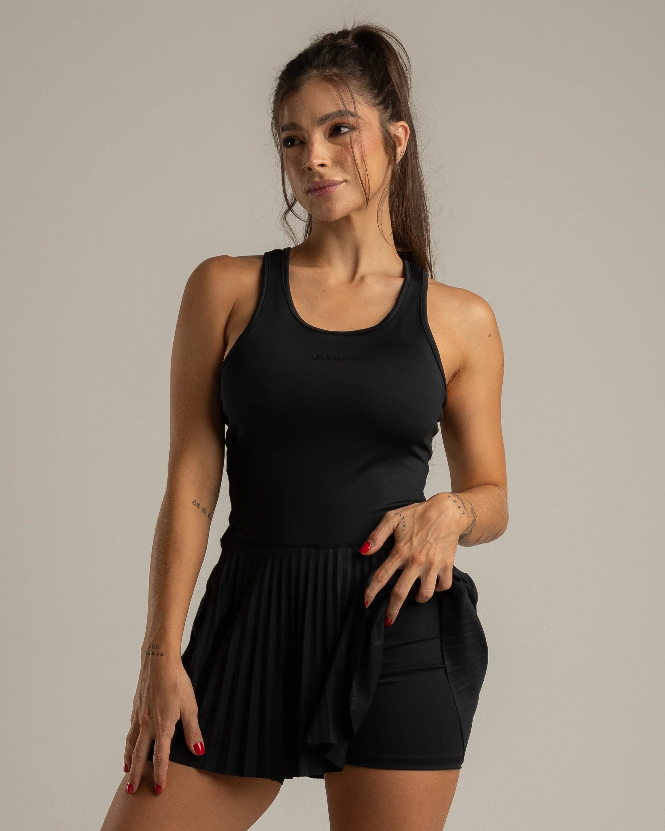 VESTIDO TIRAS NEGRO