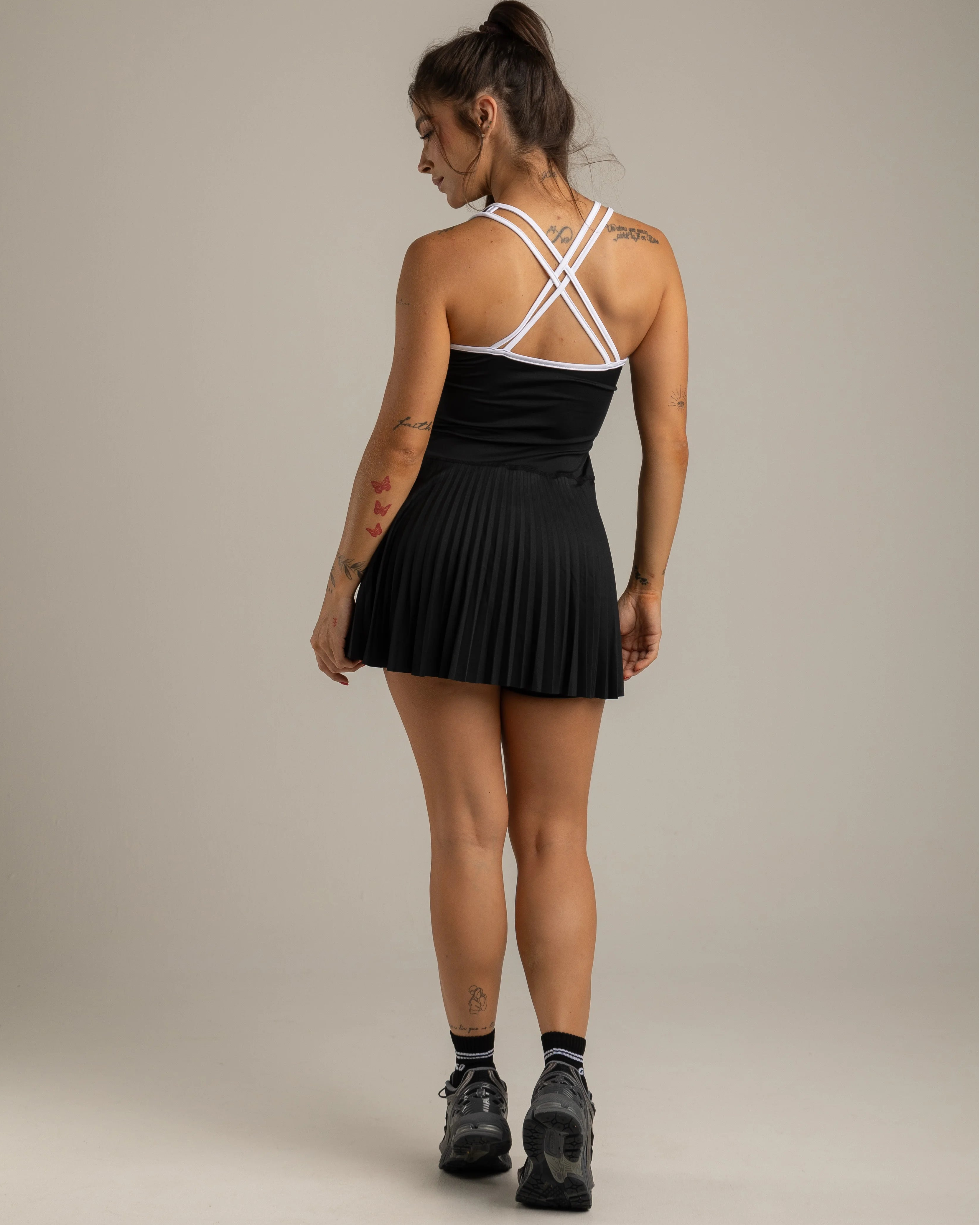 VESTIDO TIRAS BLACK & WHITE