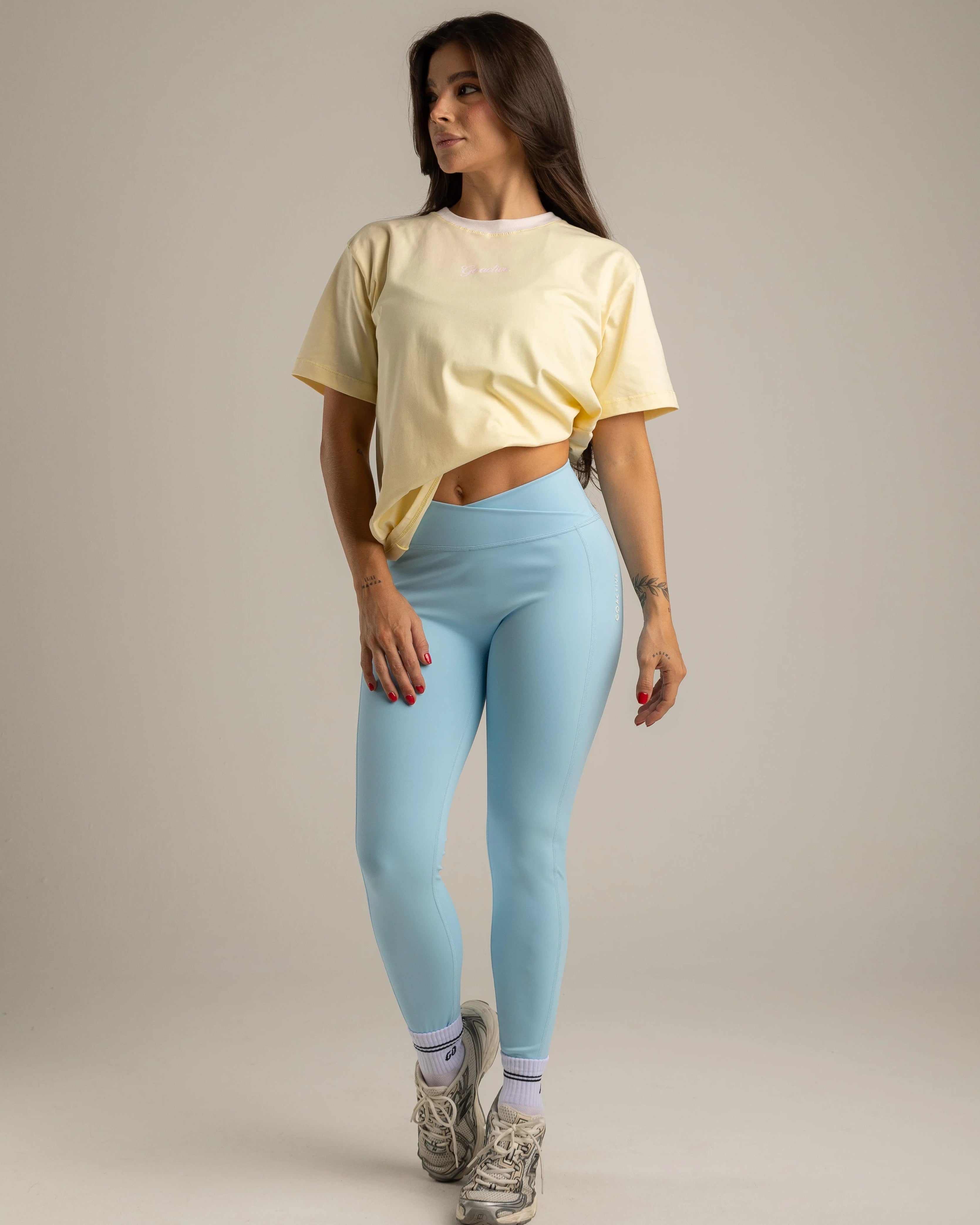 CAMISETA MINIOVER COMBINADA