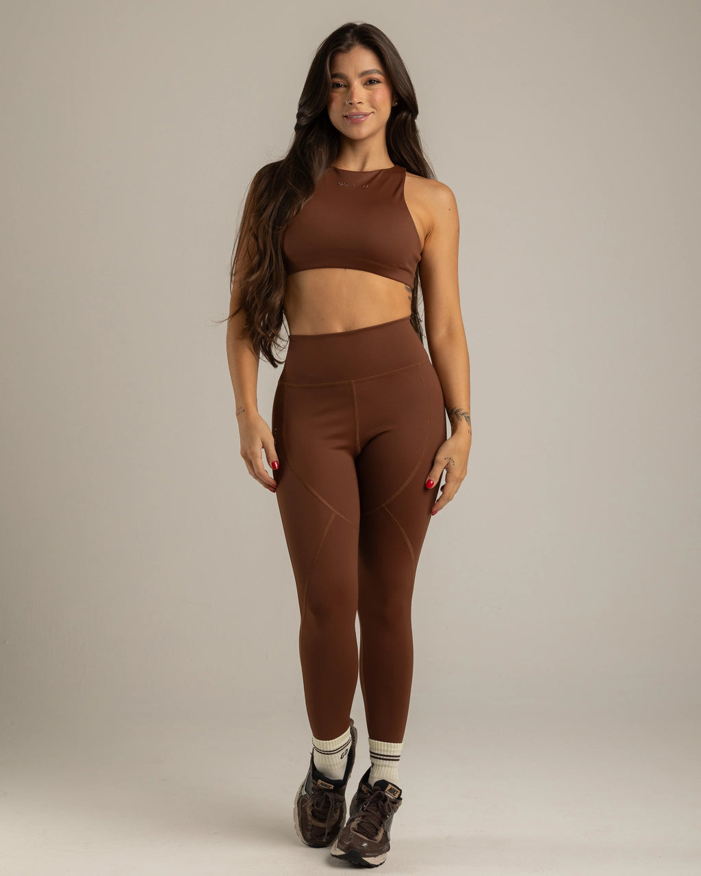 LEGGINGS ESSENZA CORTES CAFÉ