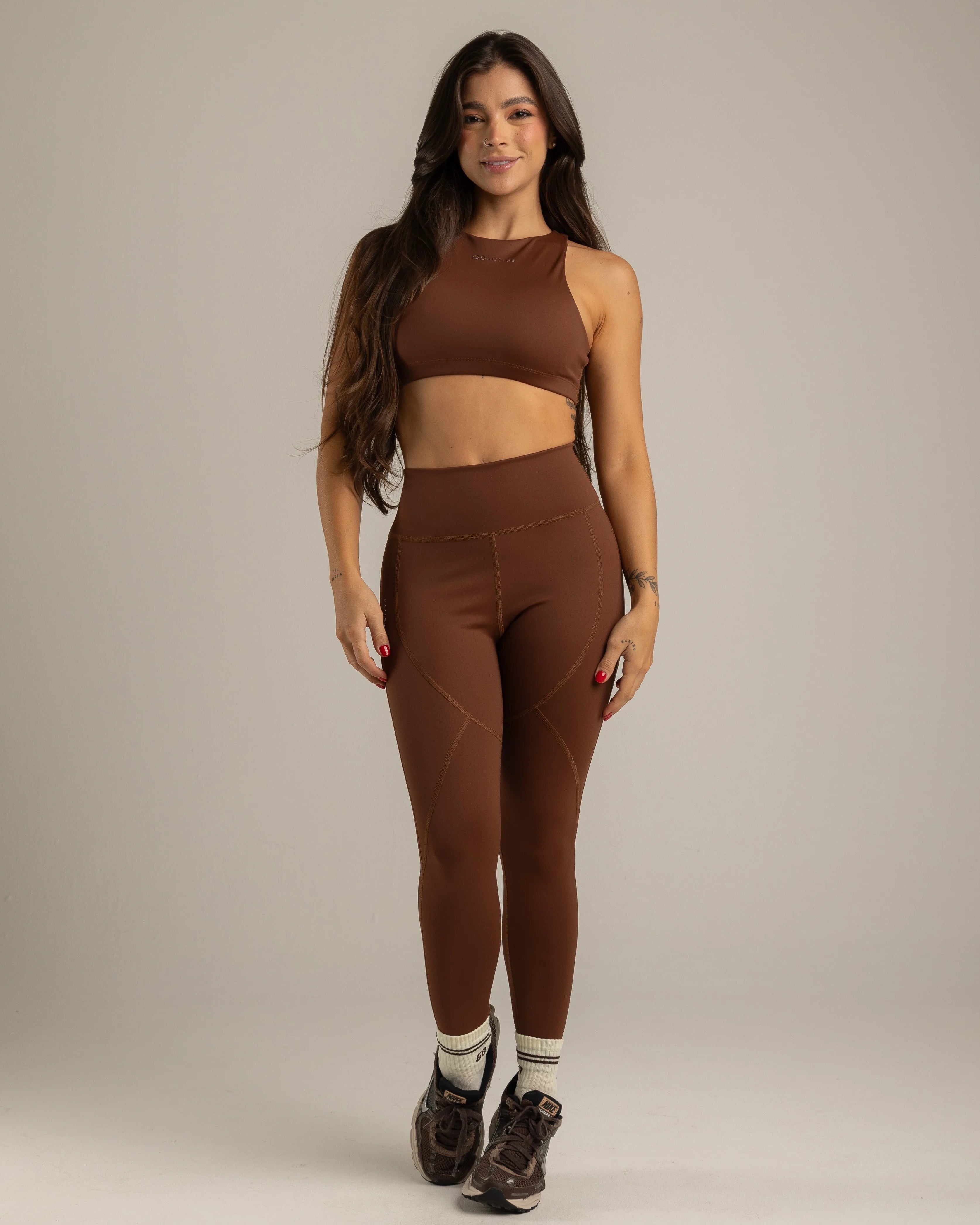 LEGGINGS ESSENZA CORTES CAFÉ