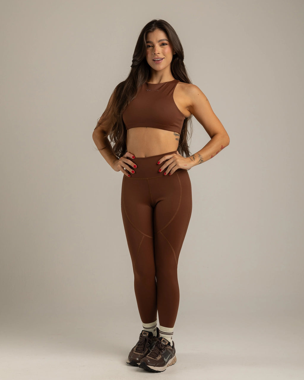 LEGGINGS ESSENZA CORTES CAFÉ