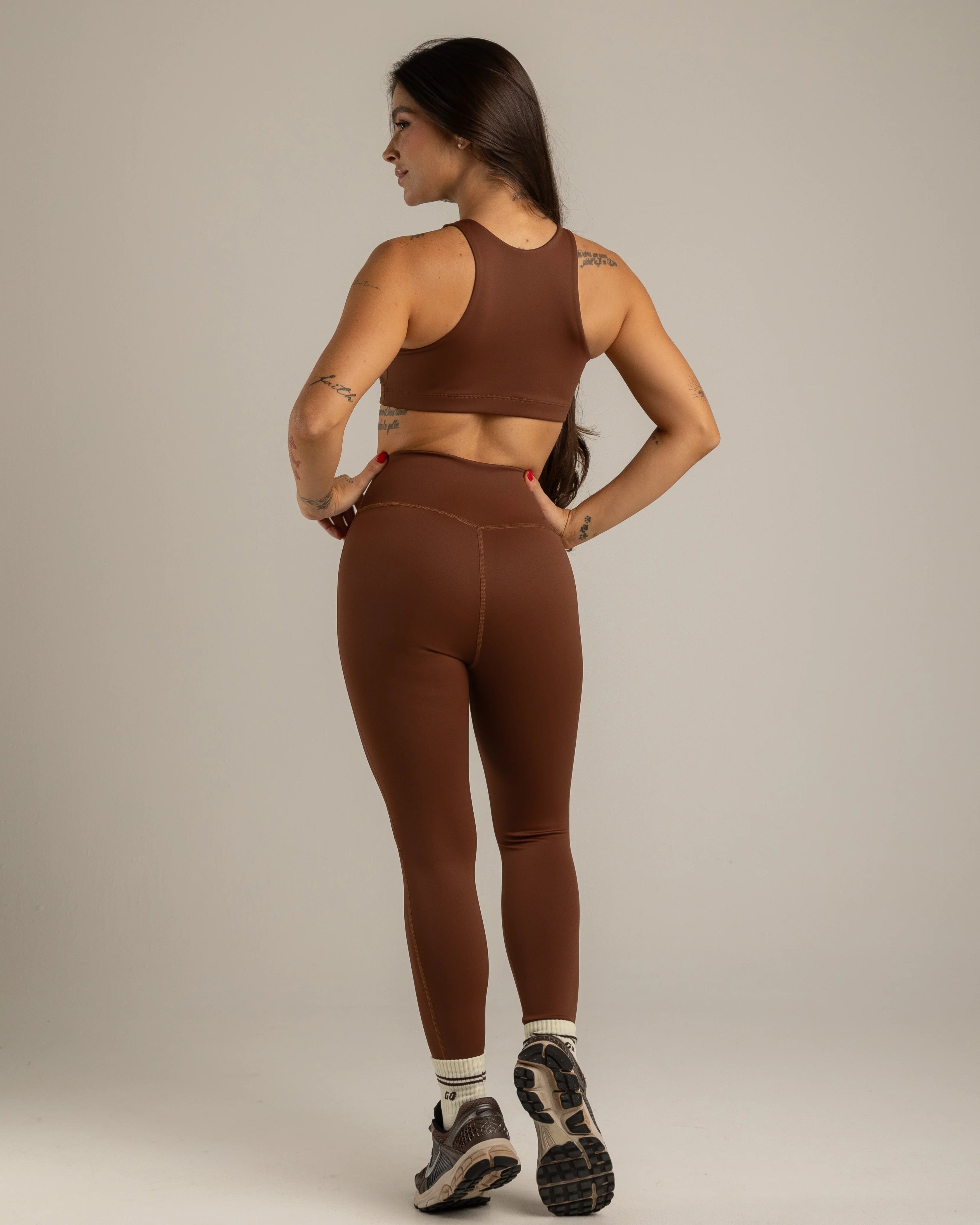 LEGGINGS ESSENZA CORTES CAFÉ