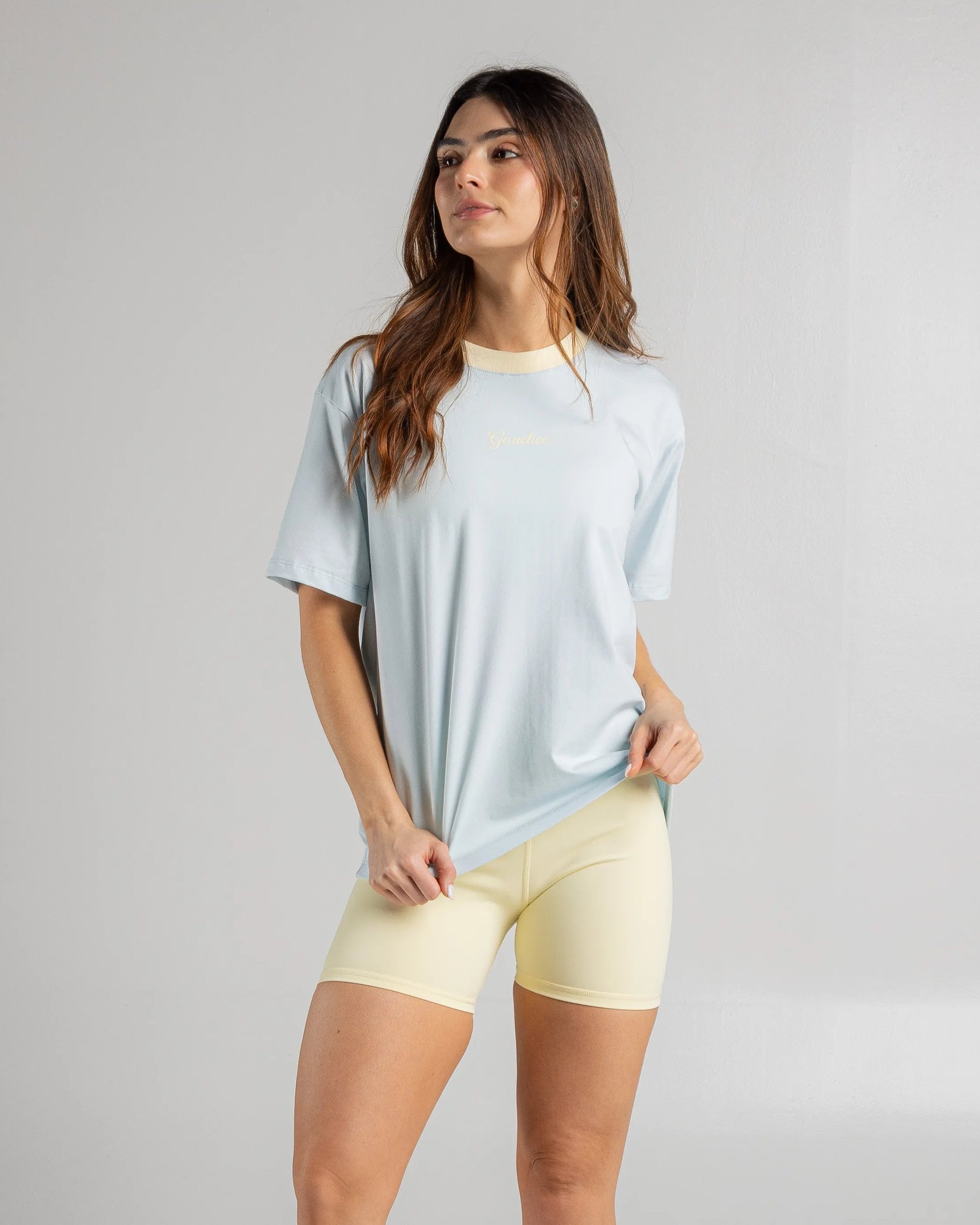 CAMISETA MINIOVER COMBINADA