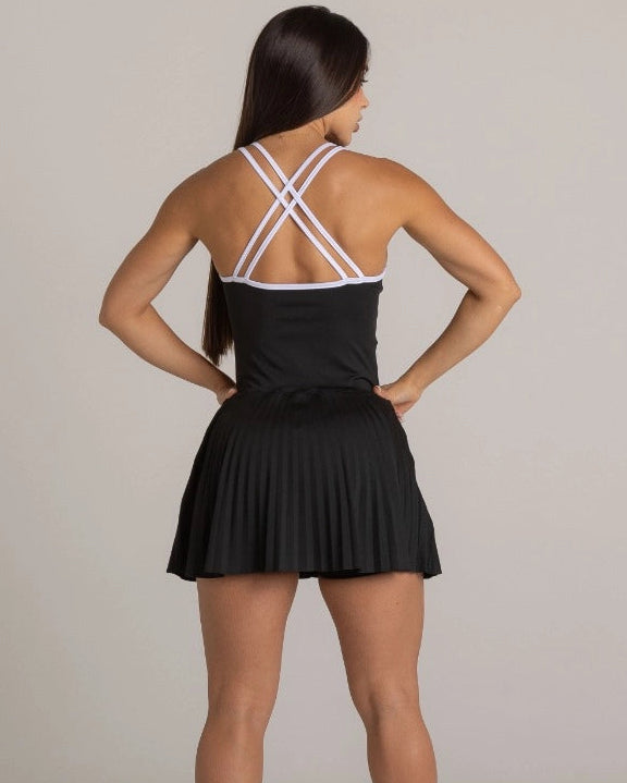 VESTIDO TIRAS BLACK & WHITE